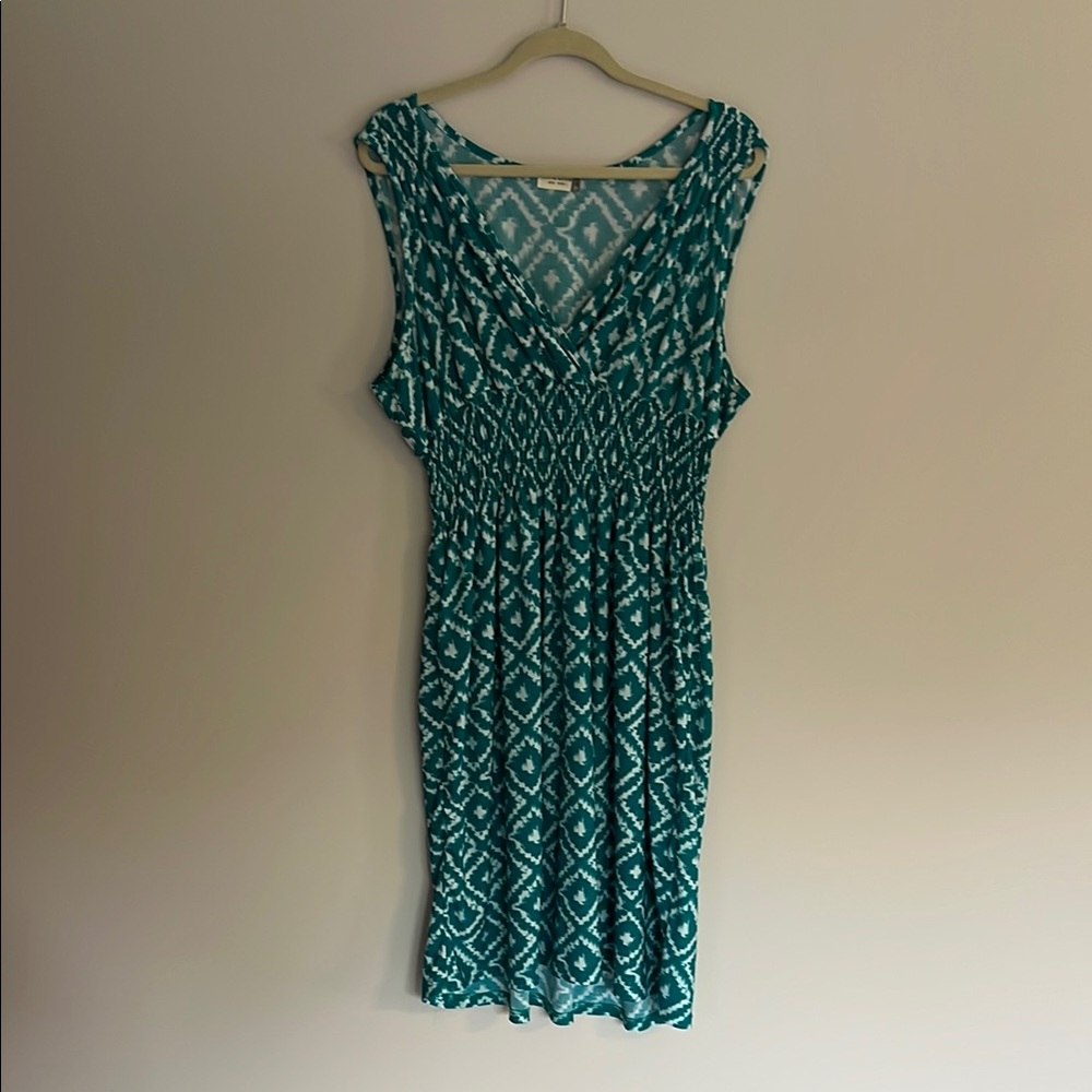 Jon & Anna Blue Pleated Sundress Sleeveless size 3X